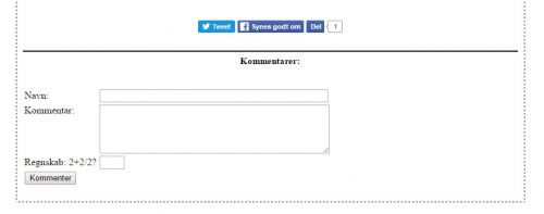 Kommentar system