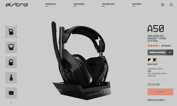 Astro A50 Wireless Headset