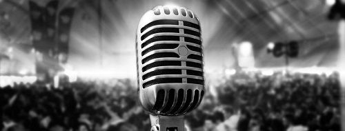 Microphone banner