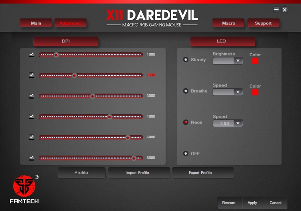 Fantech X11 DareDevil